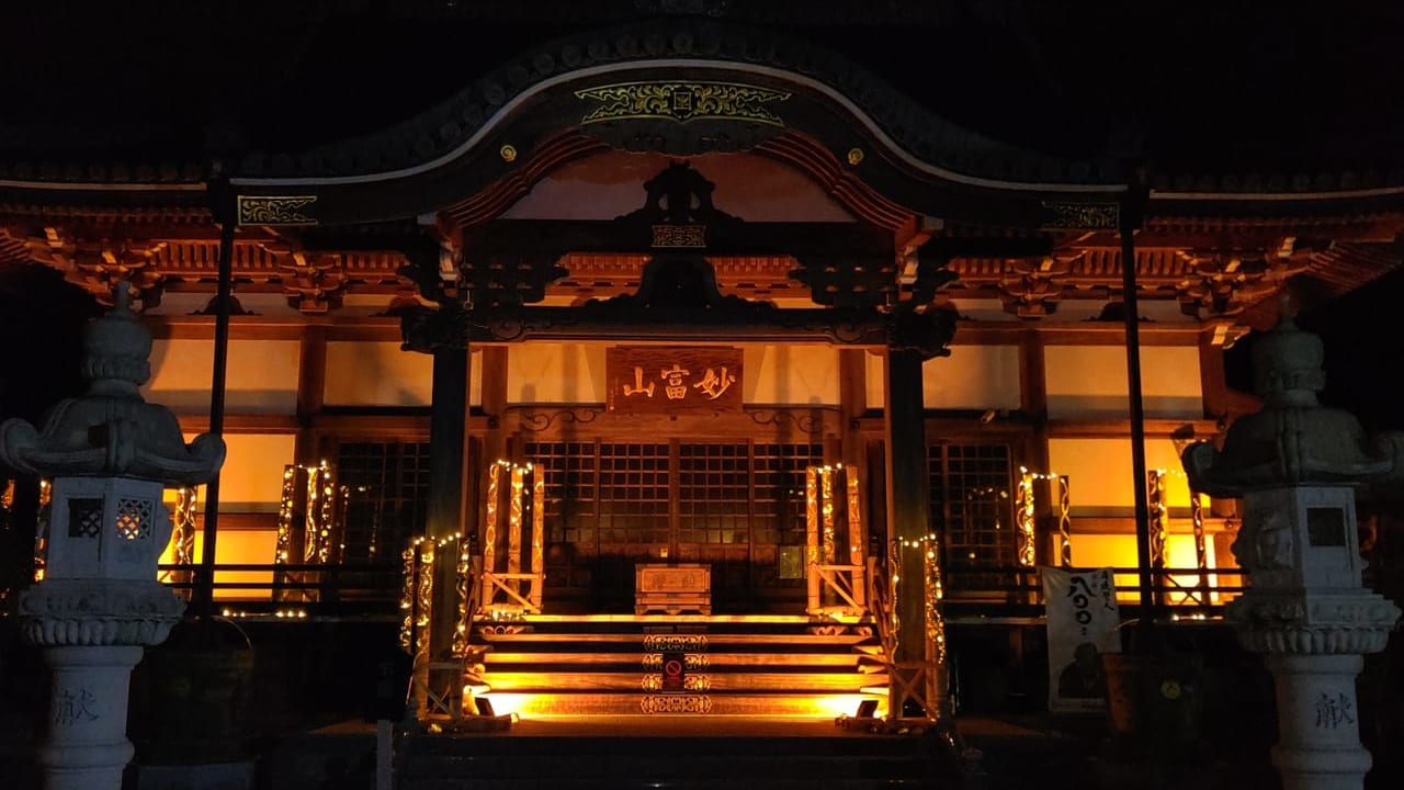 法蔵寺ライトアップ